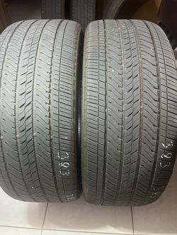 285/40/24. Two used Bridgestone Alenza tires.