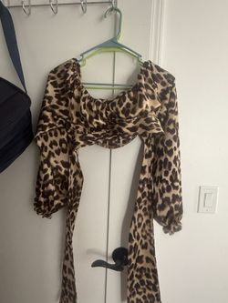 Leopard Crop Top Xs