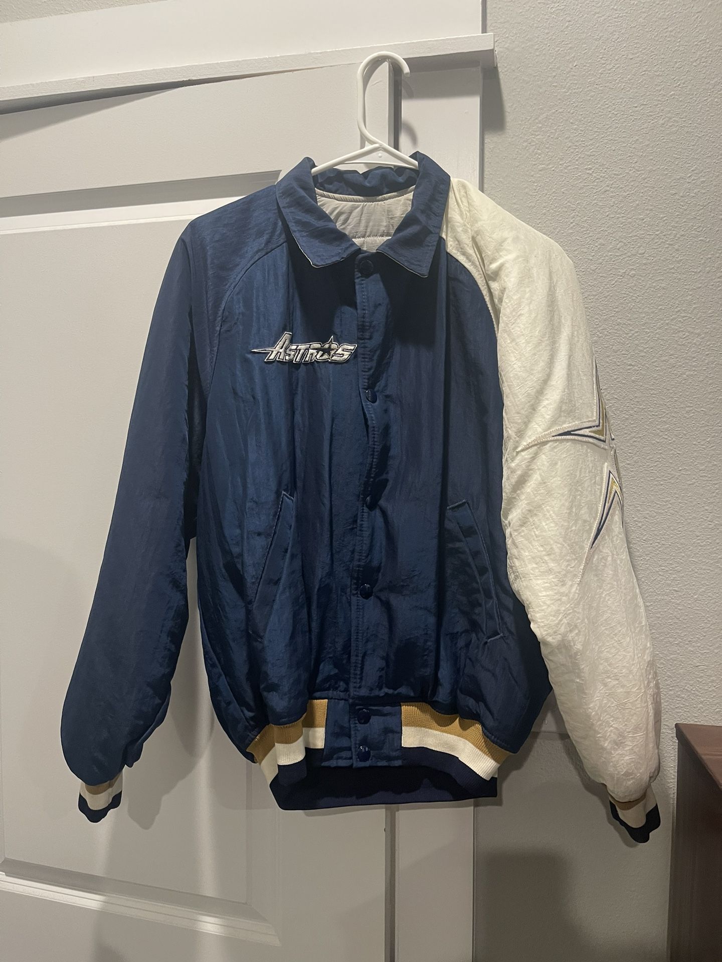 Vintage 90s Houston Astros Starter Diamond Collection Gold Star Selena Jacket size small