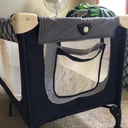 Cosco Portable Crib W/ Additional Memory Foam Mattress & Cover