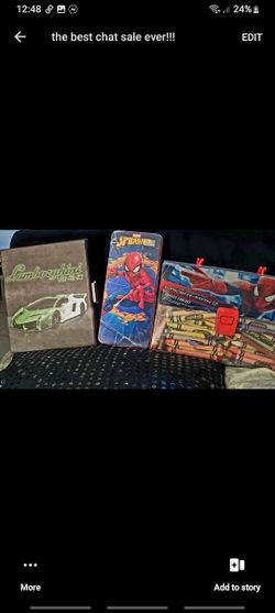 3 for 1 deal!! Mixture of Lamborghini & Spiderman items... NWOT ONLY $7!!