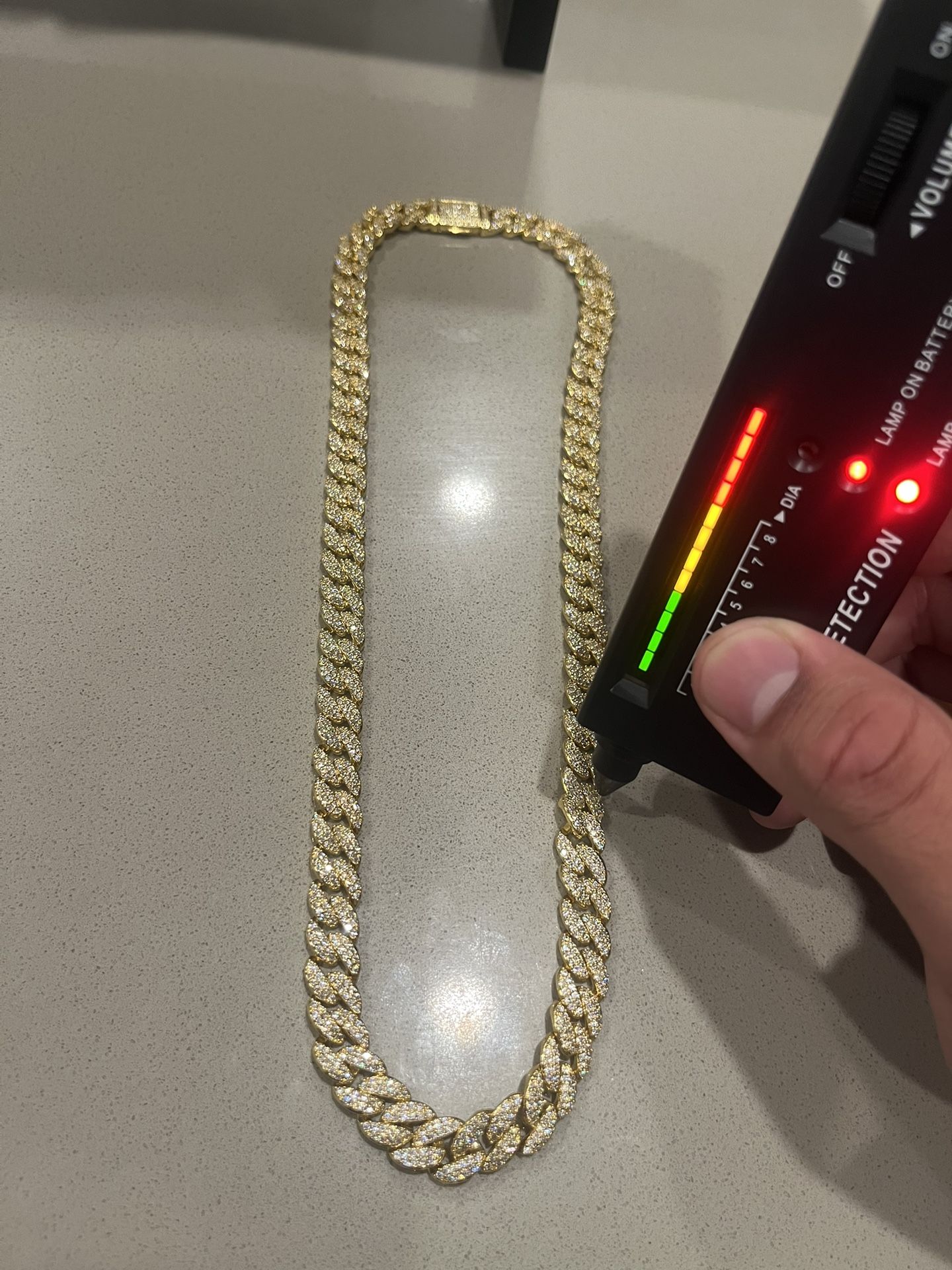 Cuban Chain passing diamond tester ✅