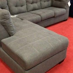 NEW🔖L Shaped Charcoal Sectional Couch By Ashley 🚚🚚Fast Delivery Service And Easy Financing 
