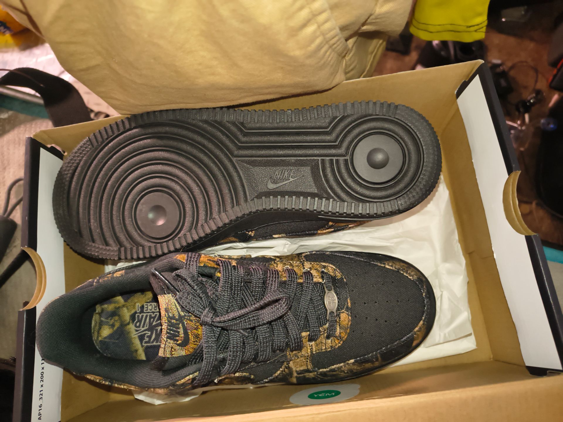 Brand new camo Air Force ones