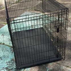 X-large Pet Crate With 2 Doors And Bottom Tray 42x 28x 30