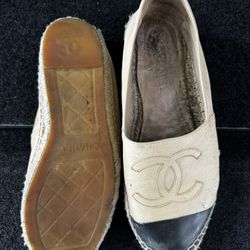 Chanel Espadrille Shoes Size 8 