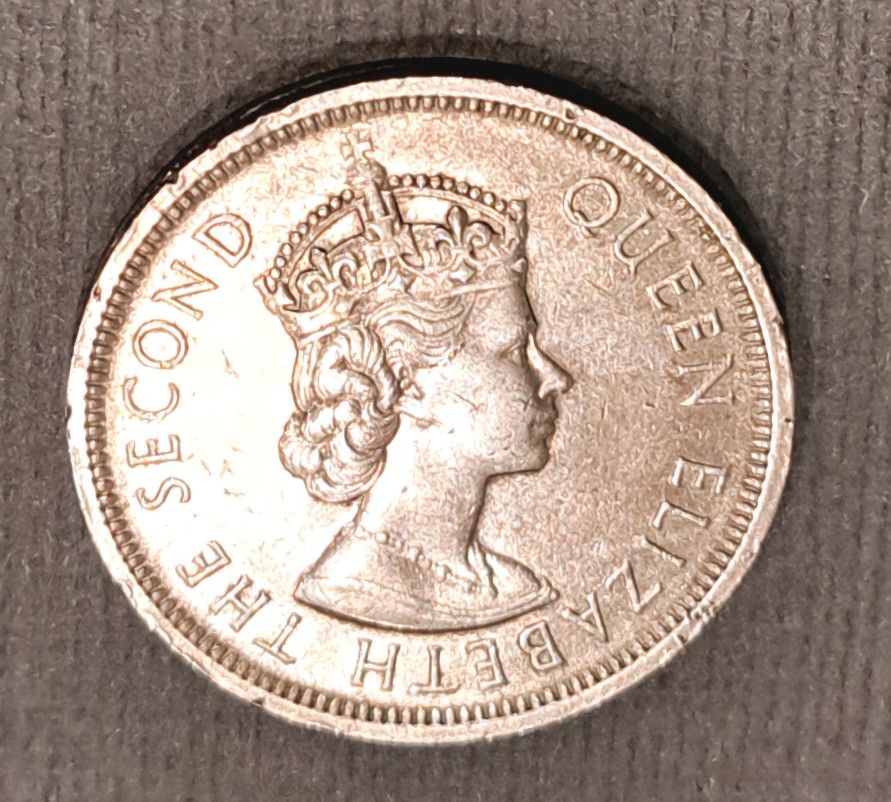 1960 Hong Kong Great Britain Queen Elizabeth II one dollar 