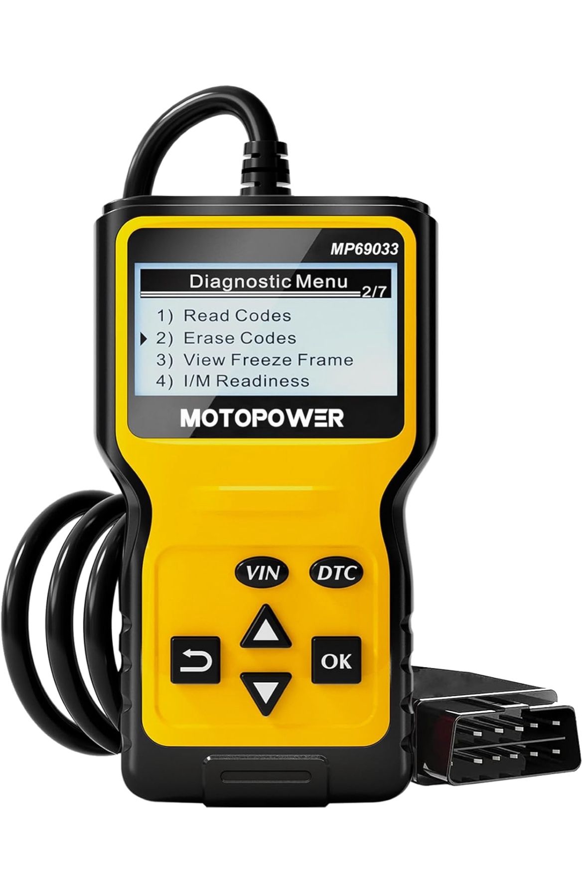Brand New MOTOPOWER MP69033 Car Code Reader Engine Fault Scanner CAN Diagnostic Scan Tool for All Cars Since 1996 W/2 years Warranty