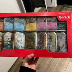 Prismatic Evolutions 8 Pack Tins Pokemon 