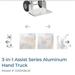 Cosco 3-in-1 Assist Series Aluminum Hand Truck
Model # 12312ABL1E