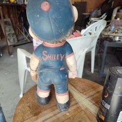 Ceramic Baseball Kid Yard Ornament Memorabilia