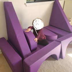 Purple Magnetic FORT Couch