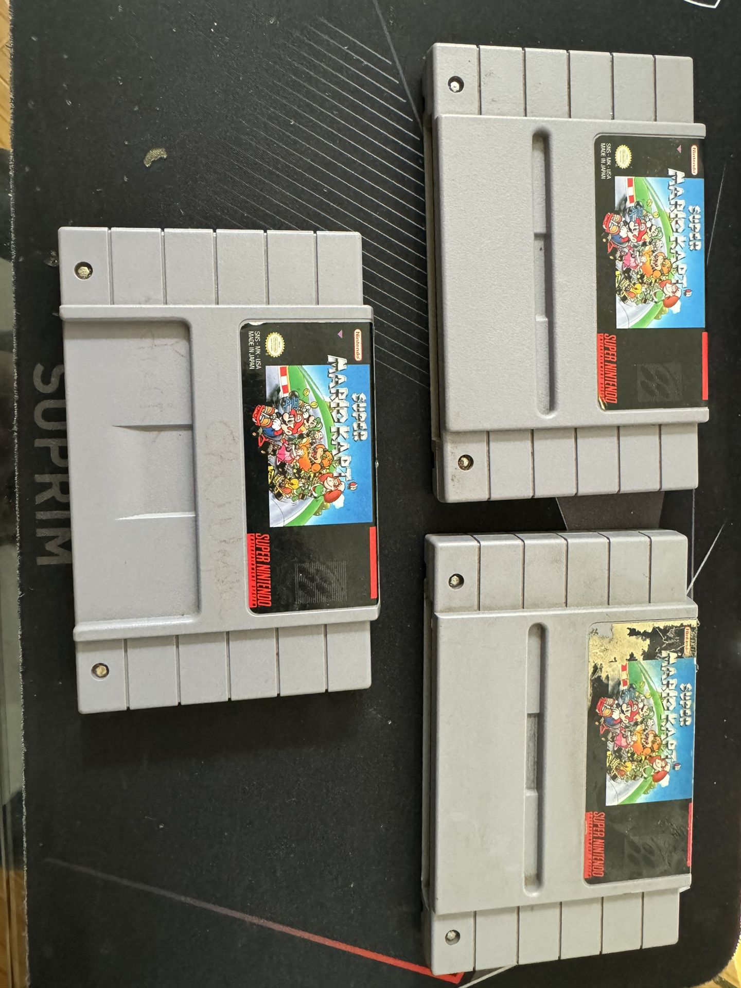 Super Mario Kart SNES super Nintendo 
