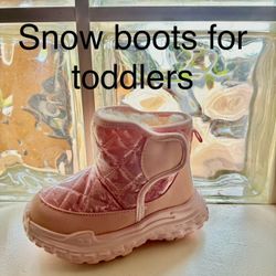 New Pink Snow Boots For Toddlers 