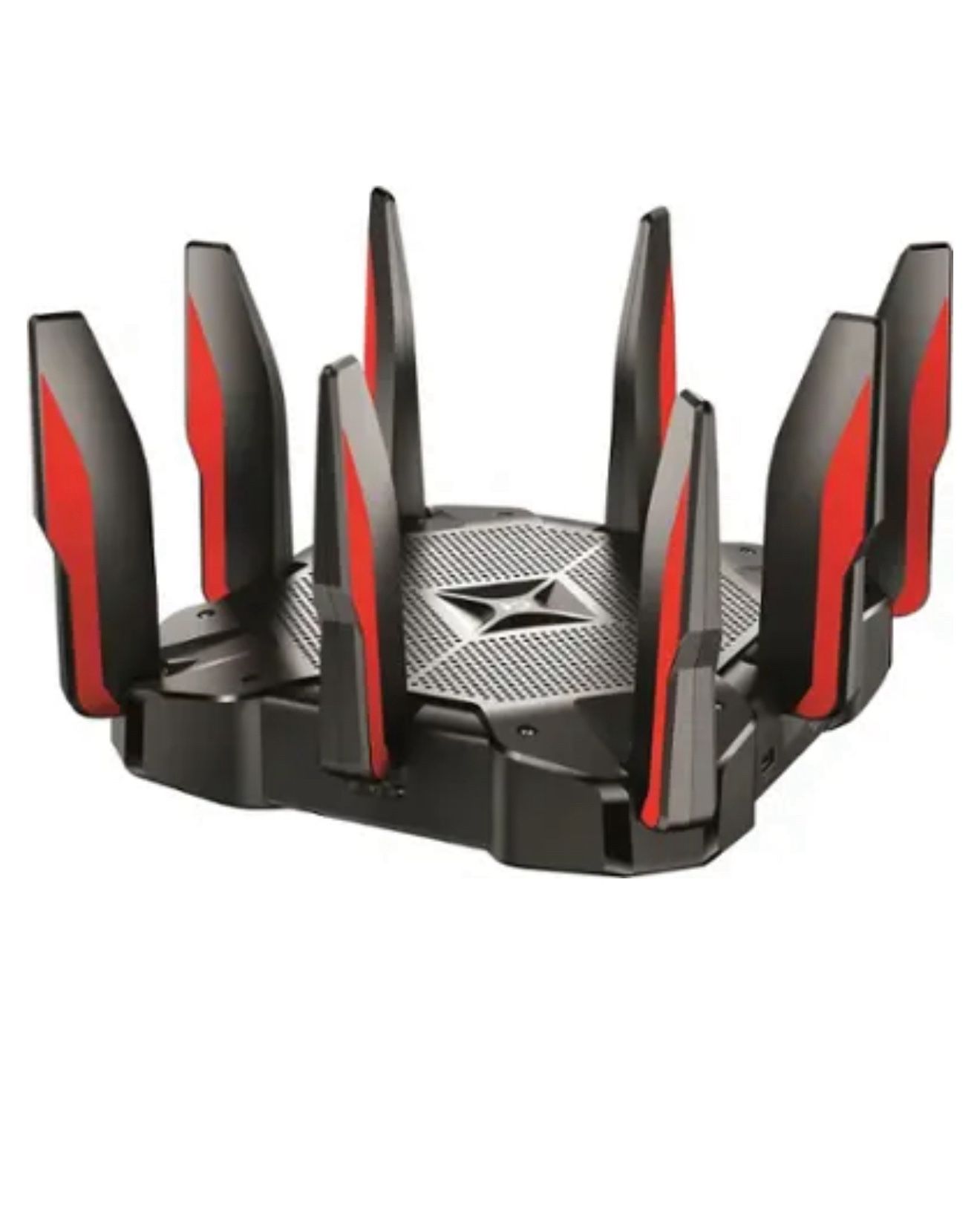 TP-Link - Archer AX11000 Tri-Band Wi-Fi 6 Router - Black/Red