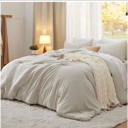 Bedsure King Comforter Set Prewashed Soft Bedding Set 3Pcs Beige 104"x90"
GentleSoft,