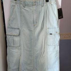 Vans Maxi Denim Skirt