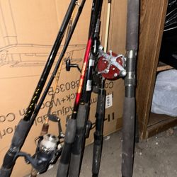 Fishing Poles Vintage Different 