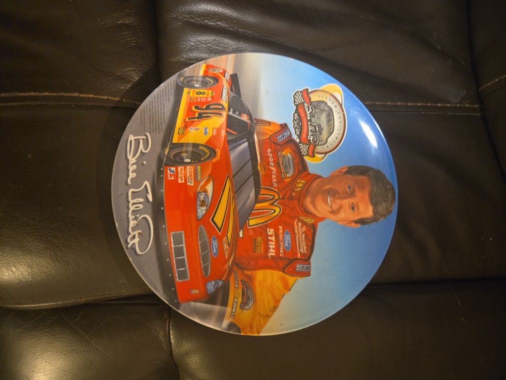 The Bill Elliott #94 NASCAR 25th Anniversary McDonald's commemorative plate