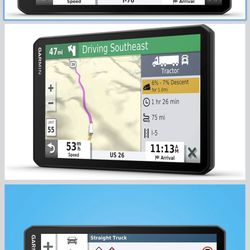 Garmin dēzl OTR700 MT-S truck GPS.
