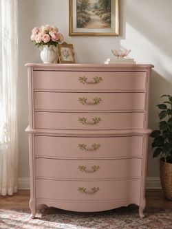 The Blushing Castle Dresser and Full Bed Set