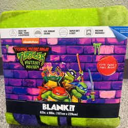 New Ninja Turtles Large Blanket