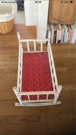 Vintage doll cradle