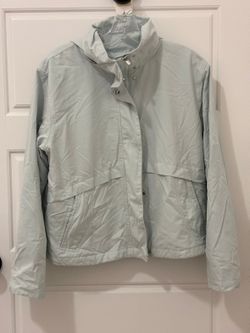 Athleta Mint Hooded Rain Jacket Windbreaker Size S