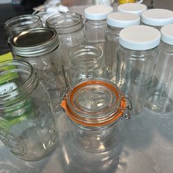 Jar and juice jars plus leak proof lids