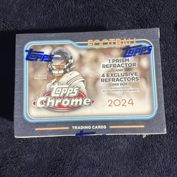 Topps 2024 Chrome Football Trading Card Boxes Lot of 4 Sealed