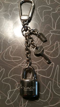 Coach Lock and key keychain