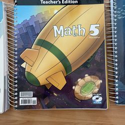 BJU press math 5 teachers edition 3rd Edition