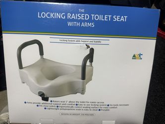 Locking Raised Toilet Seat