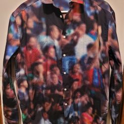 ASOS MENS MOTTLED TIE DYE DRESS SHIRT 