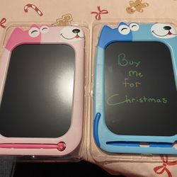 Blue and pink 8.5” kids LCD writing tablet $10 each I got  6 of each color in n Lakeland 