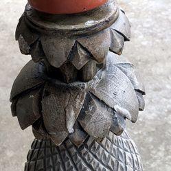 Solid Wood Curved Candle Holder 