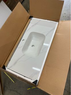 39.4 '' Bathroom Ceramic Sink - NO Vanity (We Have 2 Available - Price is Per)