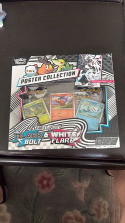 Pokemon Black Bolt White Flare Poster Collection Sealed 🔥