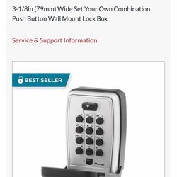 Mater lock box for wall