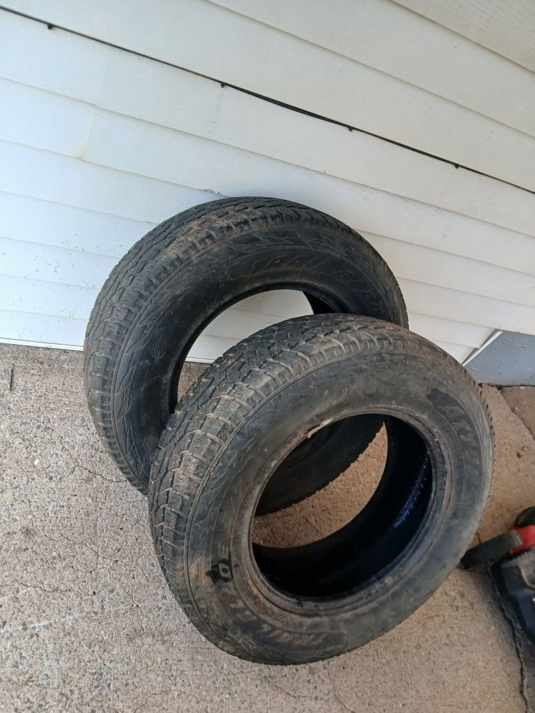 Two 265-70-R18 Tires