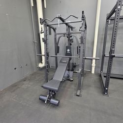 Vesta Smith Machine Sm2001 |Heavy-Duty Adjustable Bench | Squat Rack | Pulley System | Gym Equipment