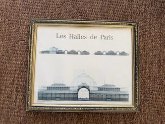 Les Halles de Paris Baltard Editions Horizon vintage Framed Architectural Print
