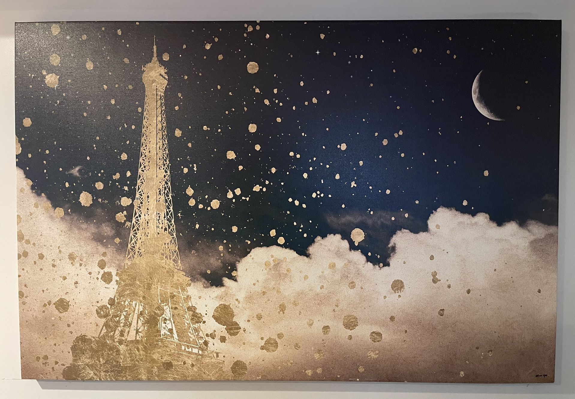 Oliver Gal Eiffel Tower Night Painting