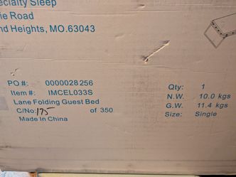 Folding bed