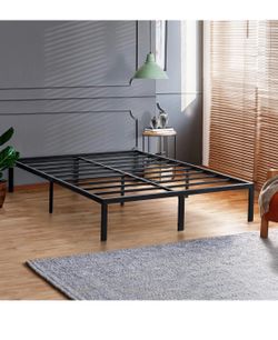 Queen Size Tall  18 inch Metal Platform Bed Frame