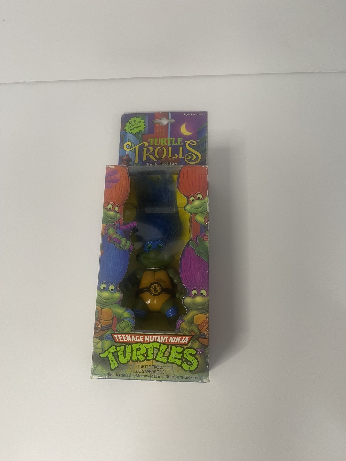 1992 Teenage Mutant Ninja Turtles Trolls Leo TMNT Figure Playmates Sealed
