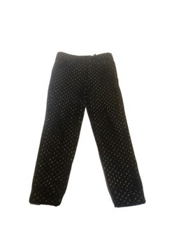 Cat & Jack Sz S (6/6X) Girls Poka-dot Black Pants
