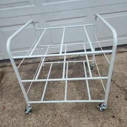 Metal Storage Unit Plant Stand Garden Decor 