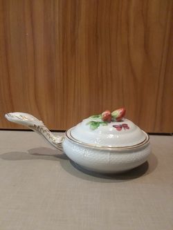 Vintage Andrea By Sadek Skillet/Lid Trinket Box