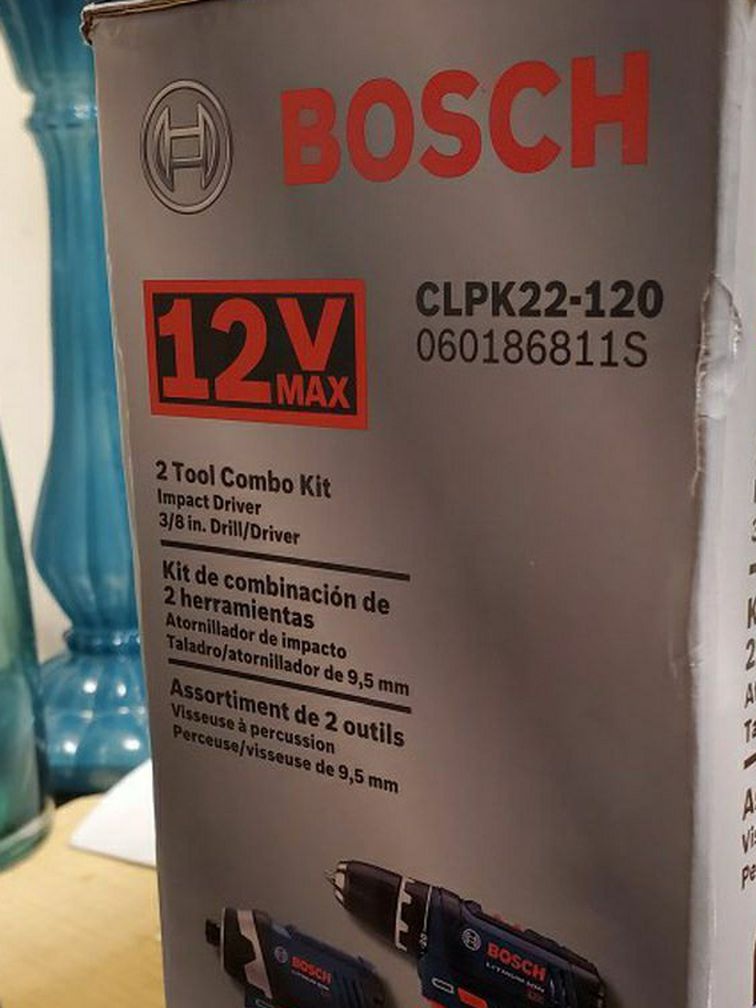 New Bosch Drill/impact Set CLPK22-120